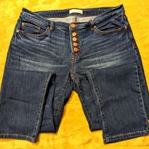 LOFT Boyfriend Button Fly Jeans